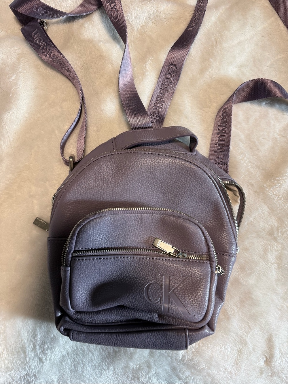 Calvin Klein Mauve Mini Backpack